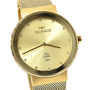 Relógio Technos Feminino Analógico Elegance Slim Saphire 1L22WM/1X
