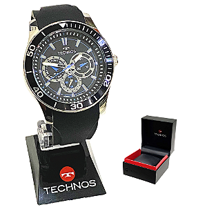 Relógio Technos Masculino Analógico Racer Prateado 6P29AIQ/8P