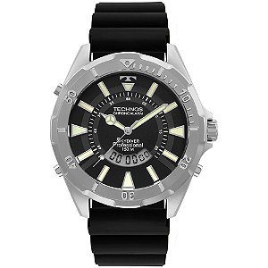 Relógio Technos Masculino Anadigi Skydiver Preto WT205FZ/2P