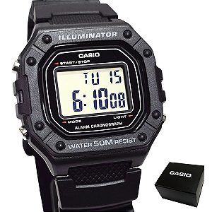 Relógio Casio Masculino Digital Illuminator W-218H-1AVDF
