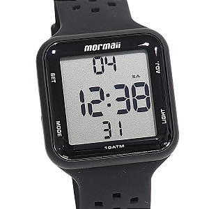 Relógio Mormaii Wave Digital Preto Silicone MO6600/8P