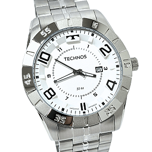 Relógio Technos Masculino Analógico Racer Prateado 2115MXL/1K