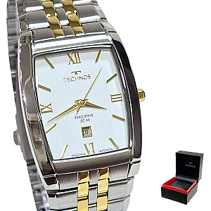 Relógio Technos Masculino Analógico Executive Prateado 1N12MQ/5B