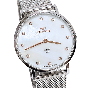 Relógio Technos Feminino Analógico Safira Slim 2025LTT/1B