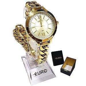 Relógio Euro Feminino Analógico Chains EU2035YUA/4D