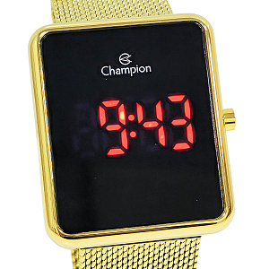 Relógio Champion Feminino Digital Led Dourado CH40080V