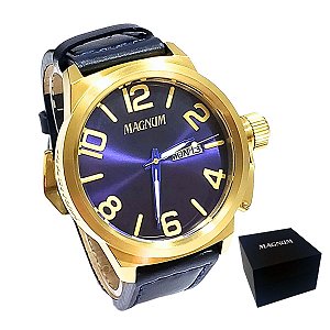 Relógio Magnum Masculino Dourado Analógico MA32934U Magnum