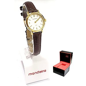 Relógio Mondaine Feminino Analógico Dourado Mini 99554LPMVDH1