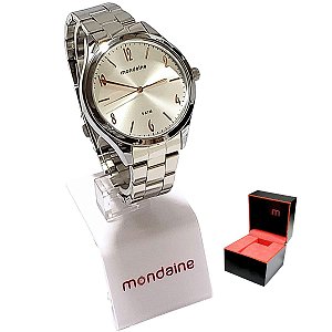 Relógio Mondaine Feminino Analógico Prateado 76726L0MVNE3