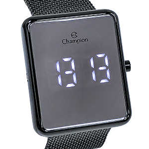 Relógio Champion Feminino Digital Led Preto CH40080K