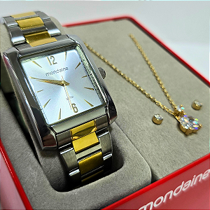 Relógio Mondaine Feminino Analógico Quadrado 32417LPMVBE2