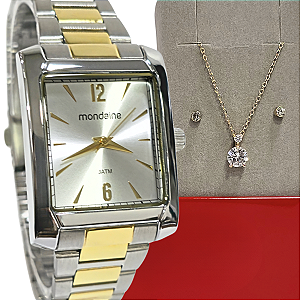 Relógio Mondaine Feminino Analógico Quadrado 32417LPMVBE2