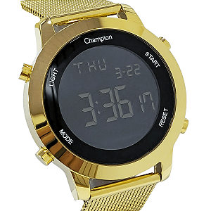 Relógio Champion Feminino Digital Led Dourado CH40062U