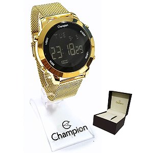 Relógio Champion Feminino Digital Dourado CH40062U