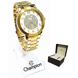 Relógio Champion Feminino Analógico Elegance Dourado CN26466W