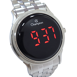 Relógio Champion Feminino Digital Led Prateado CH40099T