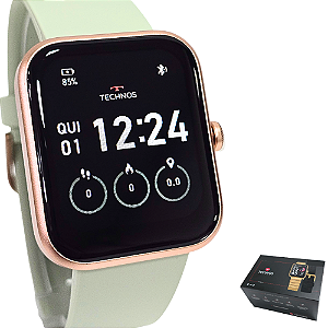 Smartwatch Technos Unissex Connect MAX Rosé e Verde TMAXAJ/7T