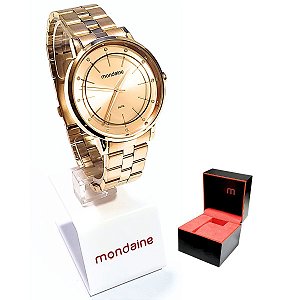 Relógio Mondaine Feminino Analógico Rosê Gold 53749LPMVRE2