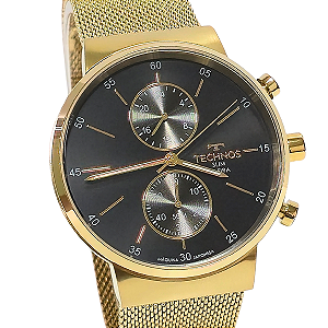 Relógio Technos Masculino Analógico Slim Dourado VD36AA/1P