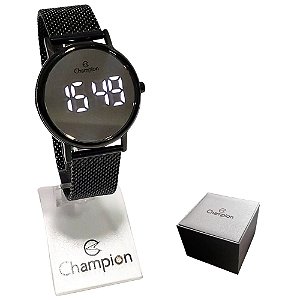 Relógio Champion Feminino Digital Led Preto CH40179K