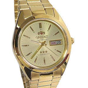 Relógio Orient Automático Masculino Dourado 469WC2NH C1KX