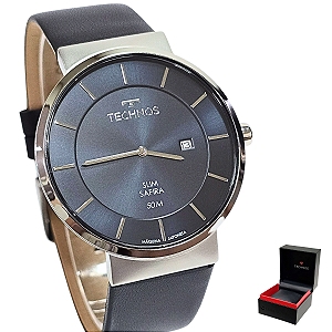 Relógio Technos Masculino Analógico Slim Prateado GM15AR/0A