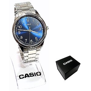 Relógio Casio Masculino Analógico Prateado MTP-V005D-2B4UDF