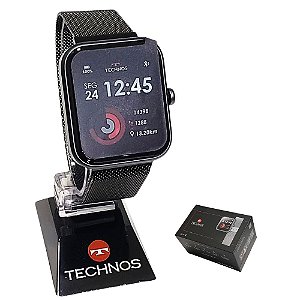 Smartwatch Technos Unissex Connect Max Preto TMAXAS/8P