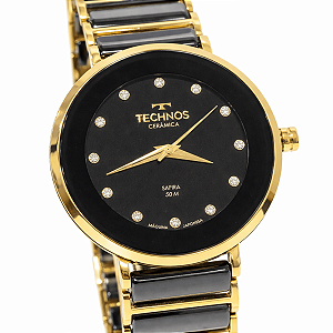 Relógio Technos Feminino Analógico Cerâmica Safira 2035LMM/4P