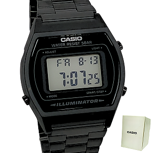 Relógio Casio Digital Vintage Unissex Preto B640WB-1ADF