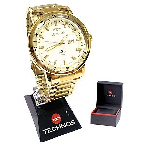 Relógio Technos Masculino Analógico Dourado Golf 2115LAP/4X
