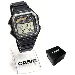 Relógio Casio Masculino Esportivo Digital Preto WS-1600H-1AVDF
