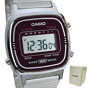 Relógio Casio Digital Vintage Fashion Feminino LA670WA-4DF