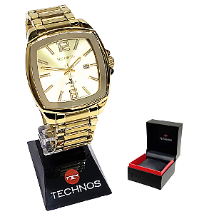 Relógio Technos Masculino Analógico Golf Dourado 2115MWS/1D