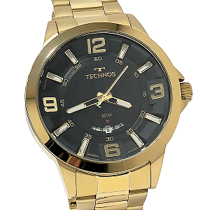Relógio Technos Masculino Analógico Dourado Racer 2117LBO/4P
