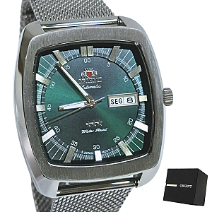 Relógio Orient Automático Mesh Prateado F49SS030 E1SX