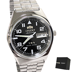 Relógio Orient Automático Masculino Prateado 469SS083 P2SX