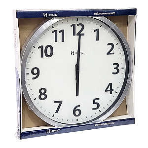 Relógio de Parede Herweg Quartz Analógico 40 Cm Alumínio 6713 - 079