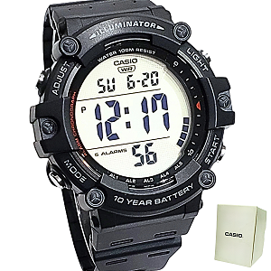 Relógio Casio Masculino Digital Standard Preto AE-1500WH-1AVDF