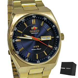Relógio Orient Automático Masculino Dourado 469GP087NH D1KX