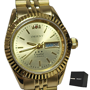 Relógio Orient Automático Feminino Dourado 559EB1NH C1KX