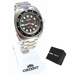 Relógio Orient Masculino Analógico Solartech Prateado MBSS1444 P1SX