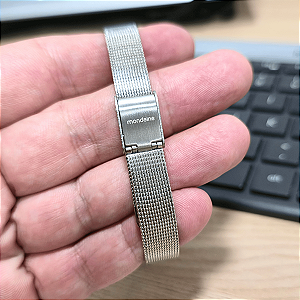 Relógio Mondaine Feminino Analógico Prateado Mesh de Aço 53612L0MVNE2