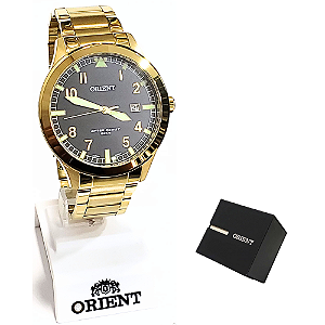 Relógio Orient Masculino Analógico Dourado MGSS1181 P2KX