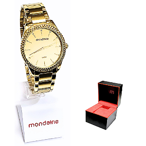 Relógio Mondaine Feminino Analógico Cristais 32347LPMVDE1