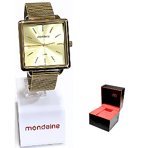Relógio Mondaine Feminino Analógico Quadrado 99487LPMVDE1