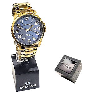 Relógio Seculus Masculino Analógico Long Life 44042GPSVDA2