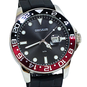 Relógio Seculus Masculino Analógico Silicone 20902G0SVNU2