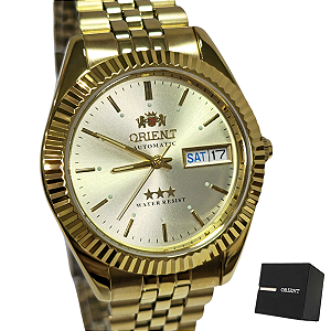 Relógio Orient Automático Masculino Dourado 469EC7NH C1KX