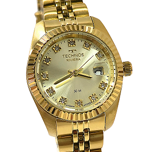 Relógio Technos Feminino Analógico Dourado Riviera 2015CEL/1X